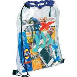 Clear Stadium Bags  - Rally Clear Drawstring Sportspack