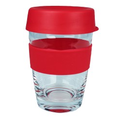 Reusable Coffee Cups - Glass  - Carry Cup Glass 340ml