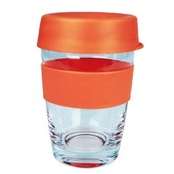 Reusable Coffee Cups - Glass  - Carry Cup Glass 340ml