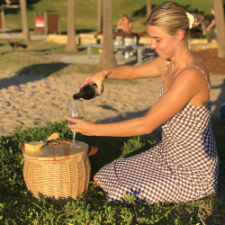 Cooler Bags  - Portofino Trekk Wicker Cooler Basket