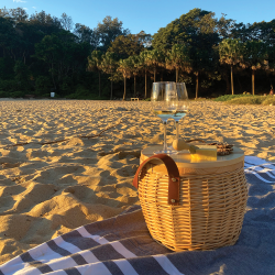 Cooler Bags  - Portofino Trekk Wicker Cooler Basket