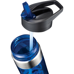 Drink Bottles - Plastic - Drink Bottle with Foldaway Sipper 600ml