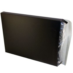Non Leather Compendiums  - Manchester A4 Imitation Leather Zip Compendium
