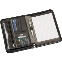 Non Leather Compendiums  - Two-tone A5 Zippered Compendium