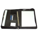 Non Leather Compendiums - The Manhattan A4 Imitation Leather Zip Compendium