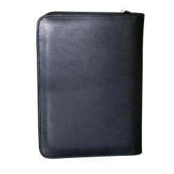 Ring Binder Compendiums  - A5 Zippered Compendium with Metal Badge