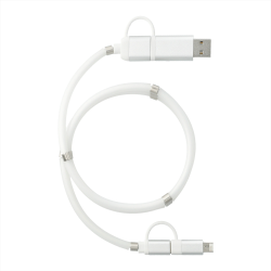 USB Hubs & Cables  - Whirl 5-in-1 Charging Cable with Magnetic Wrap