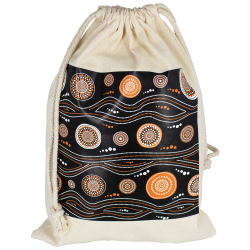Drawstring Bags & Back Sacks  - Maxi 100% Cotton Drawstring Bag