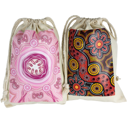 Drawstring Bags & Back Sacks  - Midi 100% Cotton Drawstring Bag