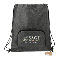Drawstring Bags & Back Sacks - Ash Recycled Packable Drawstring Bag