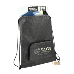 Drawstring Bags & Back Sacks - Ash Recycled Packable Drawstring Bag