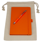 Drawstring Bags &amp; Back Sacks  - Gift Set - Drawstring Bag + JournalBook + Pen