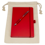Drawstring Bags &amp; Back Sacks  - Gift Set - Drawstring Bag + JournalBook + Pen