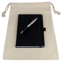 Drawstring Bags & Back Sacks  - Gift Set - Drawstring Bag + JournalBook + Pen