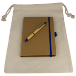 Drawstring Bags &amp; Back Sacks  - Gift Set - Drawstring Bag + JournalBook + Pen