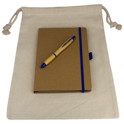 Drawstring Bags & Back Sacks  - Gift Set - Drawstring Bag + JournalBook + Pen