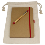Drawstring Bags &amp; Back Sacks  - Gift Set - Drawstring Bag + JournalBook + Pen