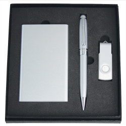 Business Gifts  - Powerbank, USB (4GB) and Pen Giftset