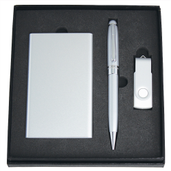 Business Gifts  - Powerbank, USB (8GB) and Pen Giftset