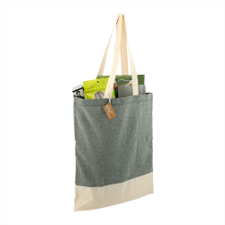 Cotton & Calico Tote Bags  - Split Recycled 150ml Cotton Twill Convention Tote