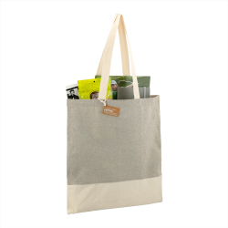 Cotton & Calico Tote Bags  - Split Recycled 150ml Cotton Twill Convention Tote