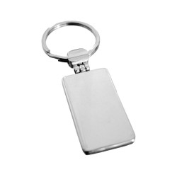 Metal Keyrings  - Rectangular Metal Keyring