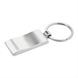 Metal Keyrings  - Wave Metal Key Ring