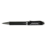 Metal Promotional Pens - Black Top Carbon Fibre Ballpoint Pen