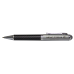 Metal Promotional Pens - Silver Top Carbon Fibre Ballpoint Pen