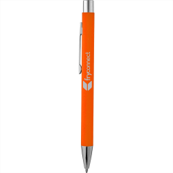 Metal Promotional Pens  - The Maven Soft Touch Metal Pen