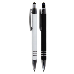 Metal Promotional Pens  - Lyon Click Action Ballpoint Pen with Stylus