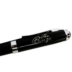Metal Promotional Pens  - Lid-top Carbon Fibre Rollerball Pen