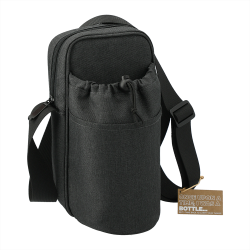 Cooler Bags  - Traver RPET Adjustable Bottle Sling Cooler w/ Pouch