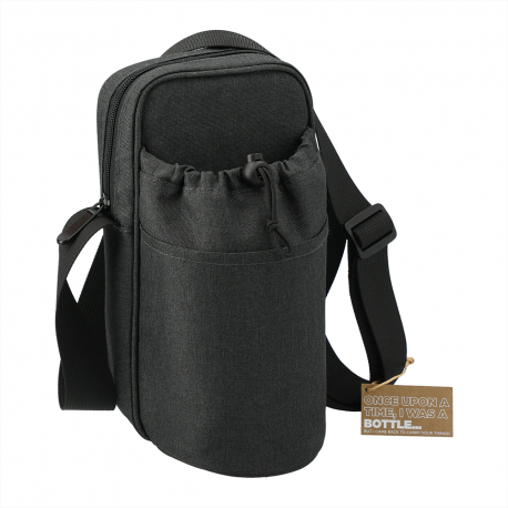 Cooler Bags  - Traver RPET Adjustable Bottle Sling Cooler w/ Pouch