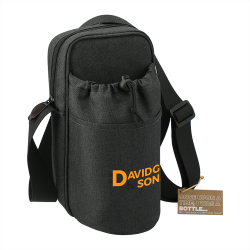 Cooler Bags  - Traver RPET Adjustable Bottle Sling Cooler w/ Pouch