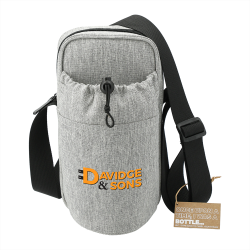 Cooler Bags  - Traver RPET Adjustable Bottle Sling Cooler w/ Pouch