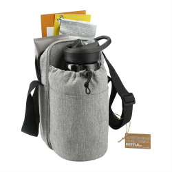Cooler Bags  - Traver RPET Adjustable Bottle Sling Cooler w/ Pouch