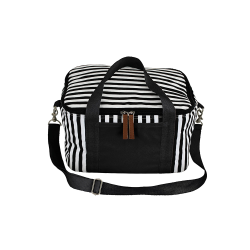 Cooler Bags  - Striped Cotton Canvas Cooler