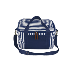 Cooler Bags  - Striped Cotton Canvas Cooler