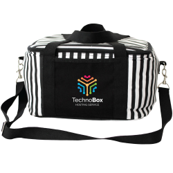 Cooler Bags  - Striped Cotton Canvas Cooler