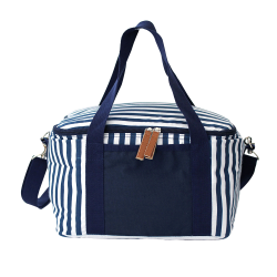 Cooler Bags  - Striped Cotton Canvas Cooler