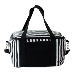 Cooler Bags  - Striped Cotton Canvas Cooler