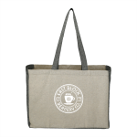 Shopping Tote Bags - Recycled Cotton Contrast Side Shopper Tote