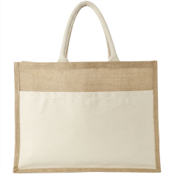 Fashion Tote Bags  - Mumbay Cotton Pocket Jute Tote Bag