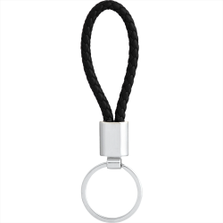 Leather Keyrings  - Vegan Leather Twist Key Ring
