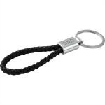 Metal Keyrings  - Vegan Leather Twist Key Ring