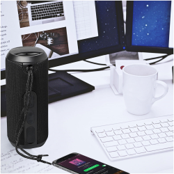 Wired & Bluetooth Speakers  - Rugged Fabric Waterproof Bluetooth Speaker