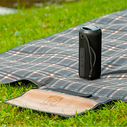 Wired & Bluetooth Speakers  - Rugged Fabric Waterproof Bluetooth Speaker