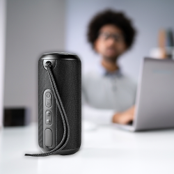 Wired & Bluetooth Speakers  - Rugged Fabric Waterproof Bluetooth Speaker