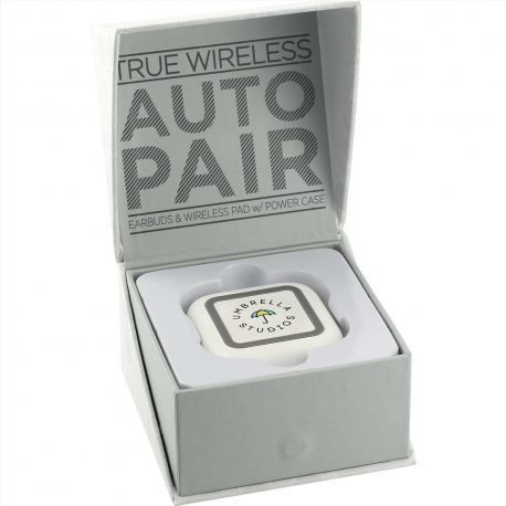 Wired & Bluetooth Headphones  - TWS Auto Pair Earbuds & Wireless Pad Power Case